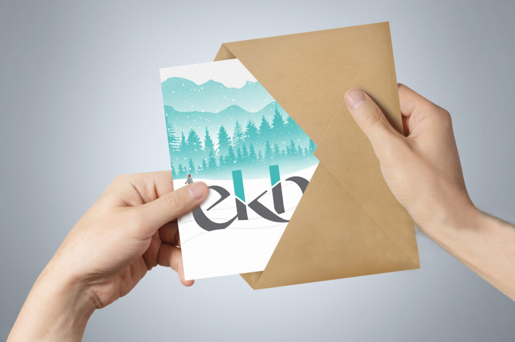 A law firm holiday card for EKB.