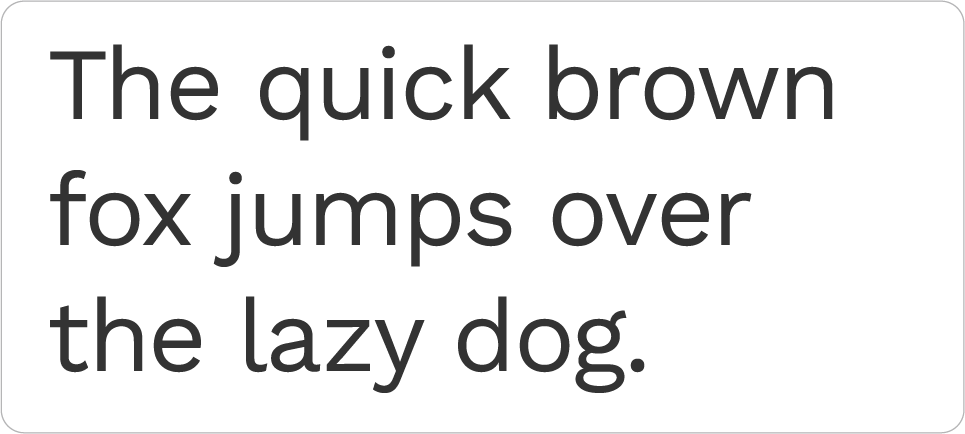 A block of text in Work Sans font.